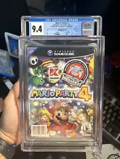 SEALED A Mario Party 4 NINTENDO Gamecube CGC 9.4 (KMART EXCLUSIVE) WATA VGA