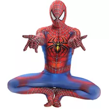 Comic Raimi Spider-Man Cosplay Jumpsuit Spiderman Suit Costume Halloween Party