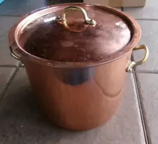 Benjamin & Medwin Vintage Copper STOCK Pot W/ Lid & HANDLE Nice!!!!