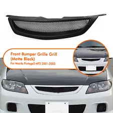 Front Bumper Grille Hood Grill Mesh For Mazda Protege5 MP3 2001-2003 Matte Black (For: Mazda Protege MP3)