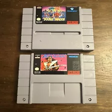 Super Double Dragon & First Samurai Bundle - Super Nintendo SNES - Authentic