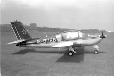 Socata Rallye 150ST, G-BDKB at Shoreham, 24 Apr 1976 - B&W Neg