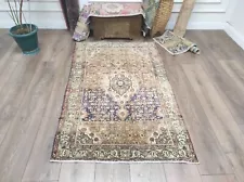 3.7 x 5.6 Ft Persian Rug, Anatolian Rug, Floor Rug, Vintage Rug