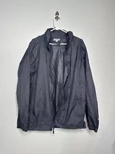 Men’s Rain Jacket 33,000 Feet Size Large Navy Blue Zip Close