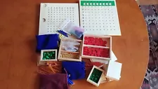 Montessori wood & beads educational items numerous/various pieces