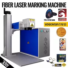 Raycus 30W Fiber Laser Marking Machine 200*200mm Laser Machine For Metal Steel