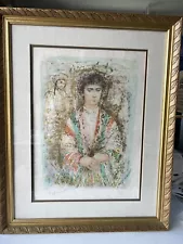 Edna Hibel “Joseph” Framed Lithograph