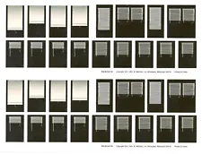 HO SCALE WINDOW SHADES & WINDOW BLINDS~ WALTHERS~BUILT BUILDINGS~MODEL TRAINS