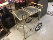 Midcentury Rolling Bar Cart Trolley