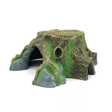 Resin Large Turtle Tank Accessories Reptile Hideouts Cave Habitat Decor for G...