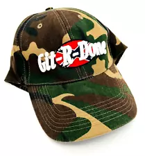 Larry The Cable Guy Hat Cap Git R Done Camo Strapback Adjustable Camouflage