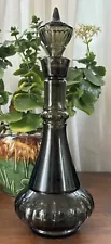 Vintage Jim Beam I Dream Of Jeannie Genie Glass Decanter Bottle Smokey Gray