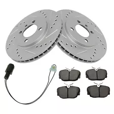 For BMW 318i 91 DIY Solutions Performance Front Disc Brake Kit w Ceramic Pads (For: 1991 BMW 318i)