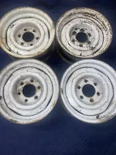 4 -15” 4 nub bump steel wheels for 6 lug Chevy GMC truck Blazer 1971-1987 OEM #6