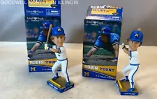 Set of 2 2014 Milwaukee Brewers Robin Yount MLB Baseball Player Bobbleheads