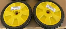 (2) Walk behind wheels for John Deere 12SB 14SB 14SE JE75 JX75 AM115138 M111151