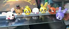 FNAF Five Nights At Freddy's Mymoji Head Figure Lot Of 7 Foxy, Bonnie, Roxy,