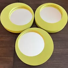 Vintage Set of 3 Ikea Horten Accent Wall Mirrors Lime Green Foam Mod Retro 1999