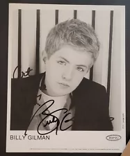 BILLY GILMAN SINGER COUNTRY MUSIC STAR 8X10 INCH PHOTO INSCRIBED CHILD STAR