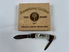 Tree Brand American Indian Imported Limited Edition Knife 1977 LTD