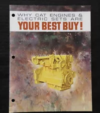 1964 "CATERPILLAR ENGINE SALES BROCHURE" FORD HDT 950 1673 TRUCK D379 MARINE