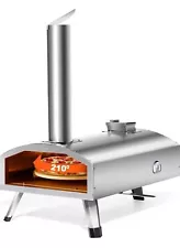 Pizza Oven Outdoor Wood-Fired - 12 Inch Outdoor Pizza Oven with Rotatable Pizza