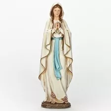 13.5 Inch Our Lady of Lourdes Blessed Virgin Mary Madonna Statue Figure 65854