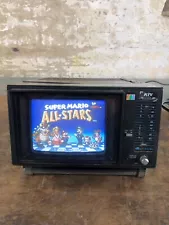 Vintage KCT KCT-5003A 5" Portable CRT TV RCA Inputs - Retro Gaming NES N64 Sega