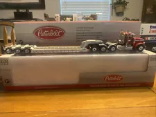 2010 First Gear 1:50 Scale Peterbilt Model 367 w/Tri-Axle Lowboy Trailer 1st Red