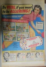 Wonder Bread Ad: Hollywood Star Marsha Hunt from 1937 Size: 15 x 22 Inches