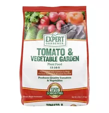 Tomato & Vegetable Garden Plant Food Fertilizer, 12-10-5 Fertilizer, 4 lb.