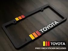 Toyota Heritage Striped License Plate Frame Fits Tacoma Taco Tundra 4Runner FJ