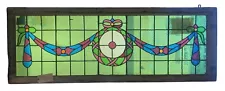 Early 20th Century Transom Window 63" x 23"