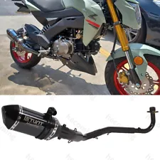 For Kawasaki Z125 PRO z125 13-24 Full Exhaust System Slip On Muffler Baffle (For: Kawasaki Z125 Pro)