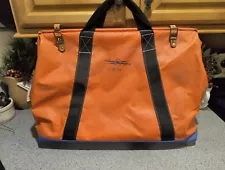 Estex Weatherproof Vinyl Lineman's Gear Bag 2190 992-0266 Safety Orange