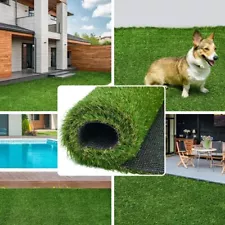 Artificial Grass Turf Fake Lawn Synthetic Landscape for Pet w Drainage 3x5 ft