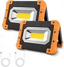 *SALE* 2 Packs LED Work Light USB Rechargeable Camping Tent Torch Flood Lamp