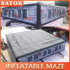 40x40ft Halloween Haunted House Inflatable Maze With blower Kids Inflatable Maze