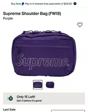 Supreme Shoulder Bag Purple SS18 Pre-Owned