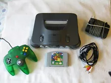 Nintendo N64 Console Bundle W/ Cords & Controller Tested & Working + Super Mario