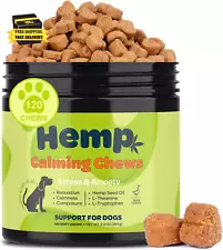 Hemp Calming Chews for Dogs Anxiety Chews, Calming Care for Dogs Calming Chews -