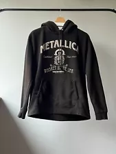 Metallica "Whiskey In The Jar" Graphic Printed Black Hoodie Size XL