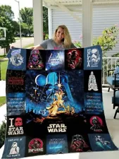 Star Wars Blanket, Star Wars Movies Quilt Blanket Soft and Cozy Luxury