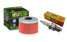 TUNE UP KIT FOR KAWASAKI KLX110 SUZUKI DRZ110 OIL FILTER SPARK PLUG HF112 CR6HSA