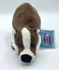 Webkinz Badger With Code Tags Sealed Plush Doll Brown White HM619