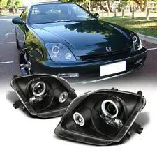 Black Halo Projector Headlight For 97-01 Honda Prelude Type S SH Si H22 V-TEC