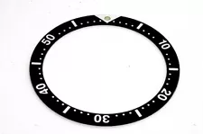 BEZEL INSERT FOR SEIKO 6309, 7002 AND 7S26 - NEVER WORN QUALITY PART UK SALE