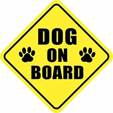 DOG ON BOARD PAWS Magnet PET Sign Buy 2, Get 3rd FREE Made in the USA