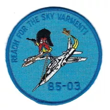 80's PILOT TRAINING CLASS 85-03(REESE AFB) "REACH FOR THE SKY VARMETS" patch