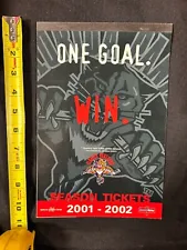 2001-2002 FLORIDA PANTHERS HOCKEY SEASON TICKET BOOKLET USED W/TICKETS 9622A